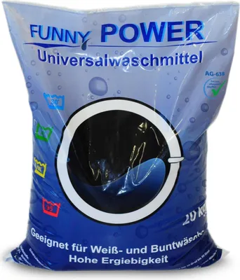 Produktbild von Funny POWER Universalwaschmittel 20 kg, 30/60/95 °C - für Weiß- und Buntwäsche