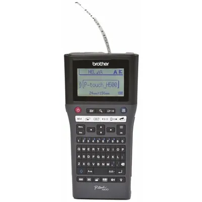 Produktbild von Brother PT-H500, QWERTY, TZe, 180 x 180 DPI, 30 mm/sek, Kabelgebunden, Schwarz