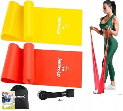 Produktbild von GYMERK 2 Trainingsbänder mit Türanker für Yoga