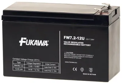 Obrázek produktu pro FIAMM Akumulátor FUKAWA FW 7.2-12 F1U (12V 7,2Ah) faston 4,8mm