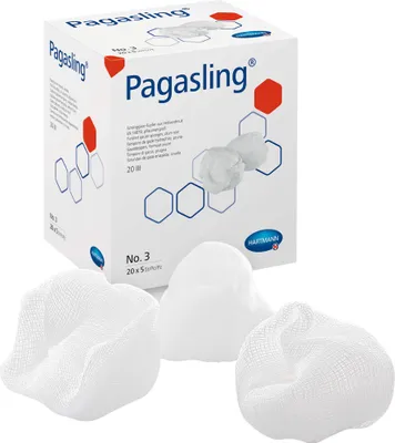 Image de Hartmann Pagasling Tampons de gaze en boucle stériles taille 3, taille prune 18 x 20 pcs.