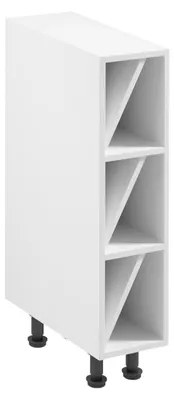 Image de Cave à vin basse ARBOR - largeur 20 cm, blanche