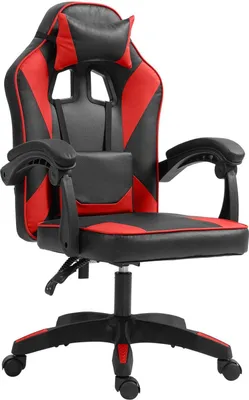 Produktbild von Ergonomischer Art Learning-Bürostuhl – Komfortstuhl – verstellbare Rückenlehne, hochwertige Materialien | Farbe: schwarz/rot