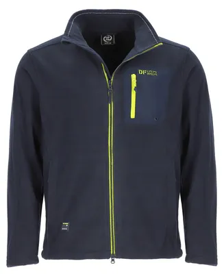 Produktbild von Dry Fashion Herren Fleecejacke Esens mit Stehkragen in Navy, Größe 3XL