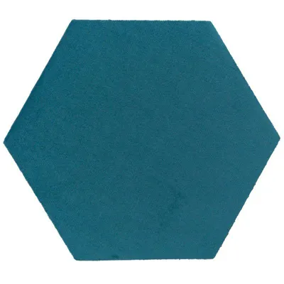 Zdjęcie produktu dla Heksagon tekstylno-korkowy 15x17 cm panel dekoracyjny morski