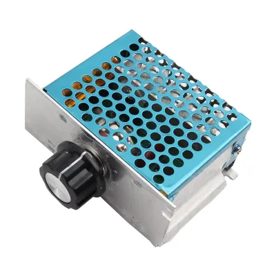 A close-up, studio shot of a voltage regulator.
