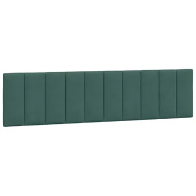 Produktbild von vidaXL Kopfteil-Kissen "Hanko" Dunkelgrün 200 cm Samt