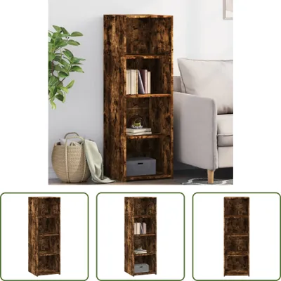 Produktbild von The Living Store Highboard Räuchereiche 40x41x124 cm Holzwerkstoff