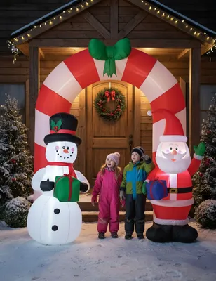 Image de Arche gonflable Noël 240 cm -