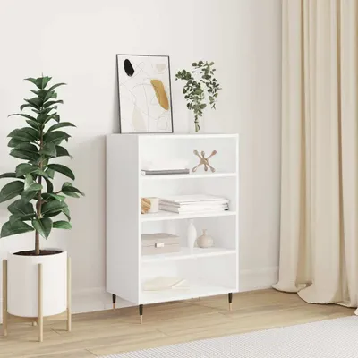 Produktbild von [Home] Highboard Weiß 57x35x90 cm Holzwerkstoff , Neue Mode 2024 im häuslichen Leben