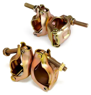 Produktbild von 2 Stk Drehkupplung Gerüst 48 x 48 mm Gerüstklemme mit Bundmutter Gerüstschelle 360° zur Befestigung von Gerüsten Ankerstange