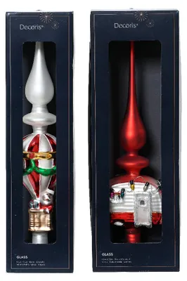 Produktbild von Kaemingk Weihnachtsdekoration aus Glas, Länge 7,5 cm, Breite 7,4 cm, Höhe 31 cm