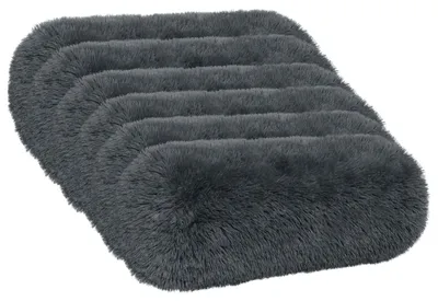 Produktbild von vidaXL Kissenbezug 6 pcs HEERLEN Anthrazit Ø 15 x 40 cm PV Fleece