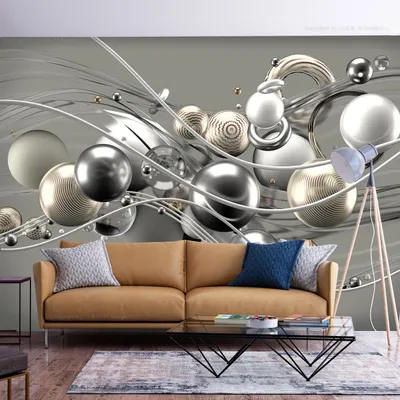 Produktbild von Vlies Fototapete Abstrakt 400x280 cm Tapeten Wandtapete XXL 3D Effekt geometrische Muster a-B-10003-a-b