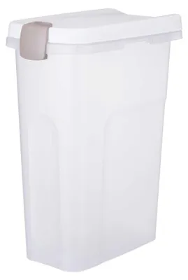 Produktbild von TRIXIE Tonne - transparent-weiß/weiß - 25 l/24 × 51 × 39 cm