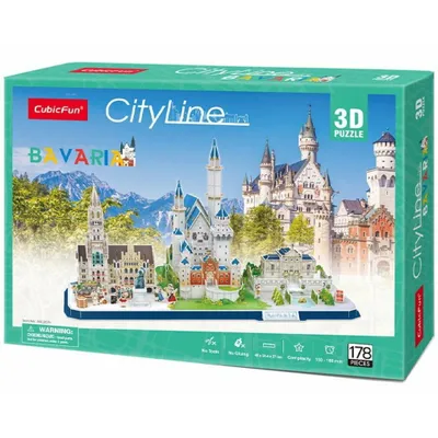 Immagine prodotto di Cubic Fun CUBICFUN 3D puzzle City line Bavaria