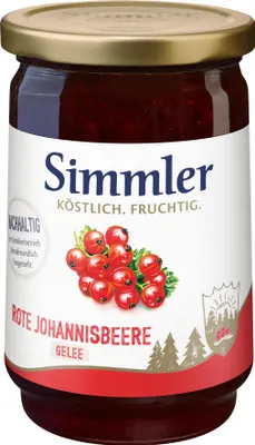 Produktbild von Simmler Rotes Johannisbeer-Gelee Ex. 450g