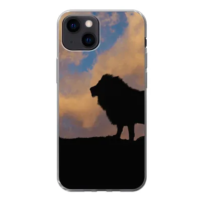 Produktbild von MuchoWow® Handyhülle Schutzhülle Hülle für iPhone 13 mini Löwe - Sonnenuntergang - Wild Silikon Softcase Handy Hülle - Softcase