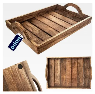 Produktbild von Serviertablett aus Holz, Mango, 35,5 x 25,5 cm
