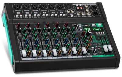Produktbild von Pyle Mischpult, 10- Kanal DJ Audio Mixer- mit Bluetooth, PC Aufnahmen