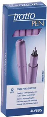 Produktbild von Tratto 830731, Pink, Fein, Pink, Rund, Tinte auf Wasserbasis, 2 mm