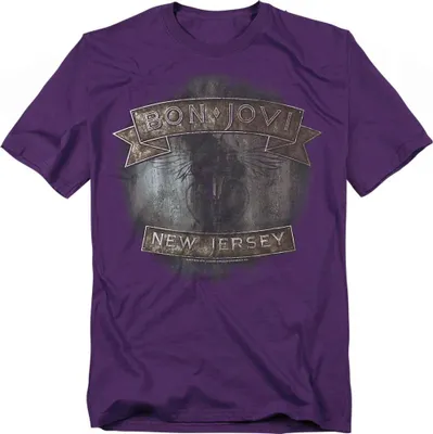 Image de Bon Jovi - T-shirt "New Jersey" pour homme/femme Unie TV22766 (S) (Violet)