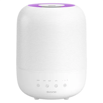 Produktbild von Auronic Luftbefeuchter - 3L - Geeignet für Schlafzimmer, Babyzimmer, Büro, Wohnzimmer und mehr - Humidifier - BPA-frei - Weiß