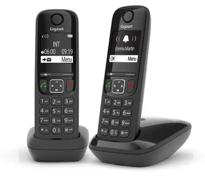 Produktbild von Gigaset AS690 Duo Schnurloses Telefon Schwarz