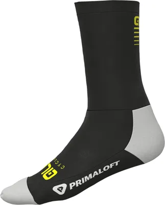 Produktbild von Alé Klassische Fahrradsocken - THERMO PRIMALOFT H18 - Grau/Schwarz 44-47