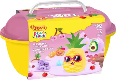 Produktbild von Jovi Modelliermasse Play & Fun Plastilina Sweet mehrfarbig
