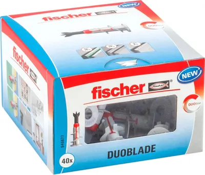 Obrázek produktu pro fischer Duoblade hmoždinky do sádrokartonu, balení po 40 ks.