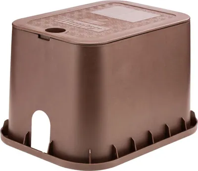 Produktbild von Hunter Hydrantschutzgehäuse Ventilbox Ventilkasten braun, Deckel schwarz - Typ MB-0811