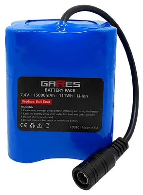 Obrázok produktu pre Gares Akumulátor pre Zaváľacia loďka | 7,4V 15Ah | Vysoký výkon | Dlhá doba prevádzky