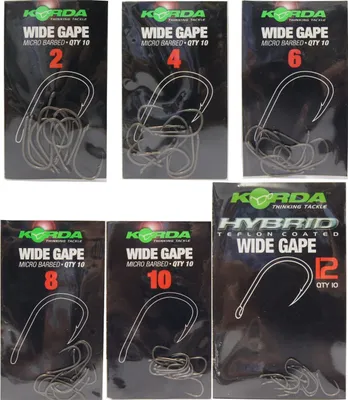 Produktbild von Korda Wide Gape Karpfenhaken , Größe:8