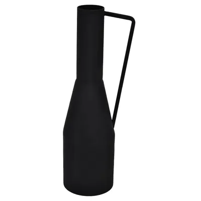 Produktbild von Metallvase MIOUSKI Stahl schwarz H:32.5cm Ø10cm handgefertigt