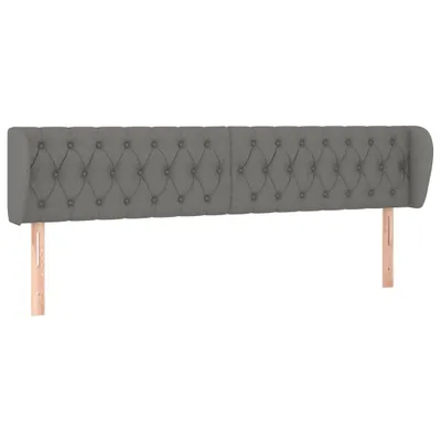 Produktbild von vidaXL Kopfteil mit Ohren Dunkelgrau 183x23x78/88 cm Stoff