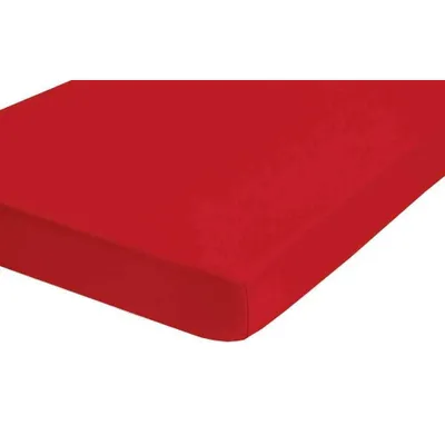 Produktbild von Biberna Jersey-Stretch Spannbettlaken Spannbetttuch 140x200 cm - 160x200 cm Rot