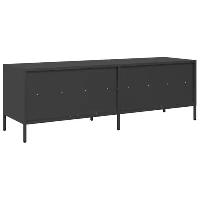 Produktbild von vidaXL TV-Schrank Schwarz 135x39x43,5 cm Kaltgewalzter Stahl