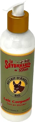 Produktbild von La Savonnerie De Nyons Bio Körpermilch mit Eselsmilch, 200 ml – Sanfte Hautpflege