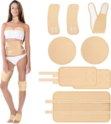 Produktbild von Rizinusöl-Kompressen zur Leberentgiftung, 8-teiliges Set für Knie und Nacken, wiederverwendbare Rizinusöl-Kompressen in Übergröße für den ganzen Körper, Rizinusöl-Kompressen aus Baumwolle für Bauch und Brust