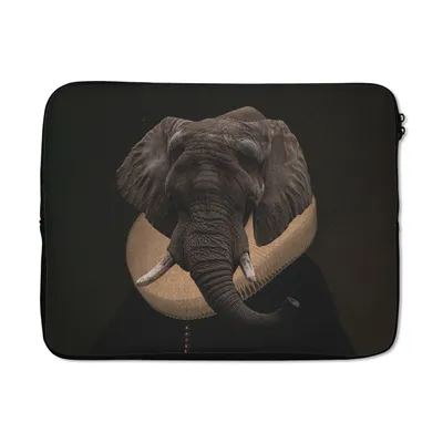 Produktbild von MuchoWow® Laptop Hülle 17 Zoll Laptoptasche Malerei - Tierkopf - Alte Meister - Zipper - Schutzabdeckung