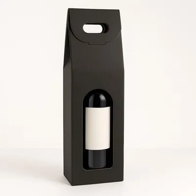 Produktbild von Dekorative Geschenkbox K-877 für Wein Schwarz