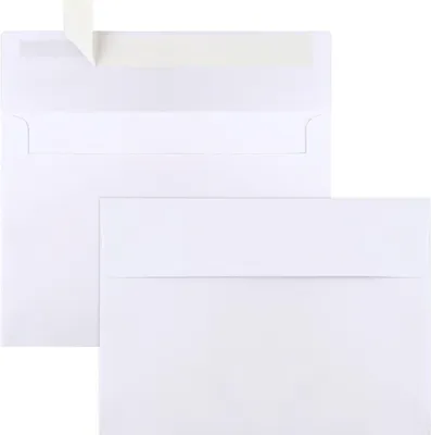 Productafbeelding van INF Klassieke witte enveloppen, formaat A7 - verpakking van 50 stuks (5x7 inch)