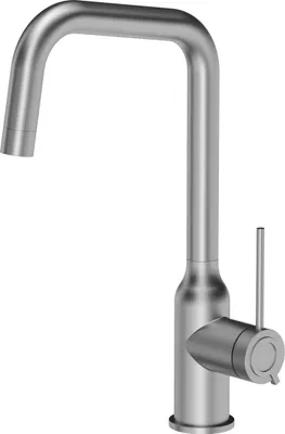 Produktbild von QUADRON Küchenarmatur NATALIE Q LINE SteelQ, Mischbatterie 360°, Armatur Küche Edelstahl, Farbe: Stahl, Höhe: 34 cm, Wasserhahn für Küche
