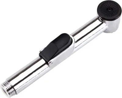 Produktbild von Toilettenpistole aus Edelstahl, Handbadhahn, Badezimmer, manuelles Sprühgerät, Duschkopf, automatische Reinigung, sanitärer Badezimmerzugang, 1 Stück