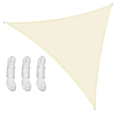 Obrázek produktu pro Sluneční plachta, ochrana proti UV záření, odolný proti povětrnostním vlivům, BEIGE, 5X5X5M-a