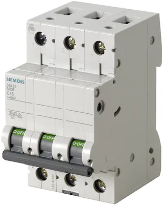 Zdjęcie produktu dla Siemens 5SL6316-6, Miniaturowy wyłącznik, Typu B, 6000 A, IP20, 400 V
