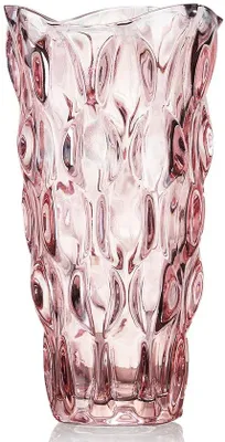 Immagine prodotto di Vaso da fiori in vetro da 24 cm per tulipani - Idee regalo per la mamma, Idee regalo per la mamma, Vaso da fiori in vetro, vaso da fiori decorativo in vetro per matrimoni (rosa)