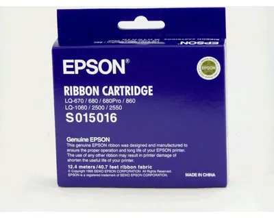 Produktbild von Epson SIDM Black Farbbandkassette für LQ-670/680/pro/860/1060/25xx (C13S015262), - Epson LQ-1060 - Epson LQ-2500 - Epson LQ-2500+ - Epson LQ-2550 - Epson LQ-670 - Epson..., Schwarz, Punktmatrix, 24-pin, 2000000 Zeichen, Schwarz
