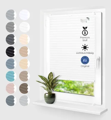 Produktbild von Plissee Klemmfix ohne Bohren Creme 65x140